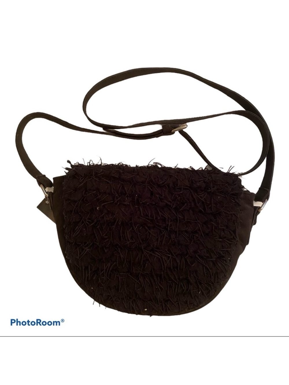PAPUCEI NEW BAG CROSSBODY SHOULDER BLACK LEATHER ROMANIA HANDMADE FLAP CLOSE